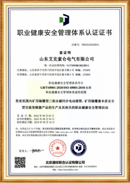 Occupational Health and Safety Management System Certification