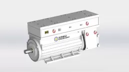 Permanent magnet synchronous integrated motor